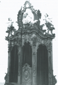 Detailansicht Restaurierung Holzwerk Kathedrale St.Gallen